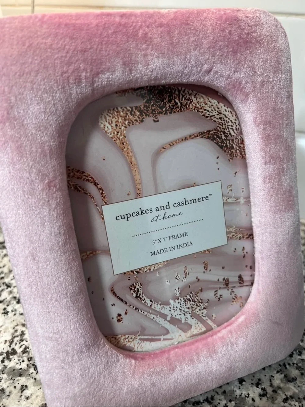 cupcakes & cashmere Pink Velvet Photo Frame 5x7